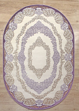 Ковер OLYMP 9029A BEIGE / LILAC Овал