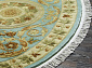 90 LINE WOOLEN HANDK-KNOTTED SHD-3 LIME Овал