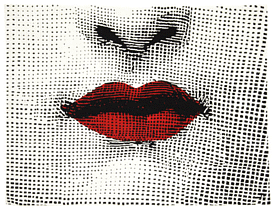 ручной работы LIPS 100% шерсть высокоплотный