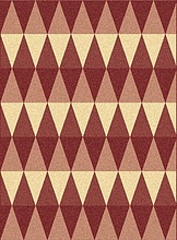 Ковер-циновка COTTAGE 5198 3707 red natural