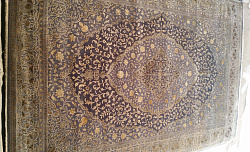 Ковер Индия шерсть шелк 14x14 743 GREY/GOLD