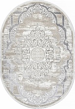 Ковер ALFANI-A Q018A GREY FDY / CREAM SHRINK Овал