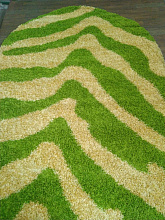 Ковер KEOPS SHAGGY B1274C GREEN / GREEN Овал