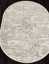 Ковер MIKONOS F584AH CREAM / D.BLUE Овал