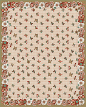 Детский ковер Бабочки бежевый