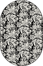 Ковер Графит 09-30840-06 ОВАЛ 