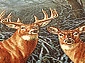 HUNNU сувенирный 6S1295 28 олени зимой
