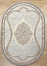 Ковер OLYMP 9028A BEIGE / GREY Овал