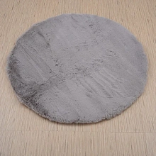 Ковер из искусственного меха Krolik 1000A T9082_GREY круг