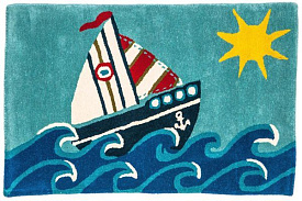 Детский хлопковый ковер DHLS-BOAT 