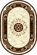 Ковер SUNRISE d045 CREAM-BROWN Овал