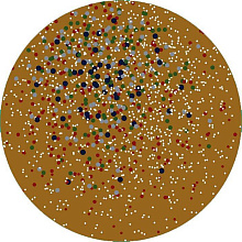 Абстракция 40171-23 КРУГ коричневый 