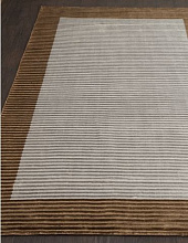 BORDER BANANA SILK LOOP&CUT HL 724 BROWN-SILVER