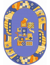 Ковер FIRIZE 35-1 FULYA BLUE Овал