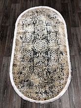 Ковер DOKU 9338B GREY / BROWN Овал