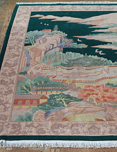 90 LINE WOOLEN HANDK-KNOTTED A-121 GREEN