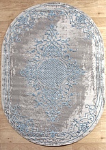 Ковер STYLE Q5521 030 BLUE Овал
