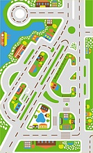 Детский 3D ковер с дорогами КИНДЕР Мыс Мечты 50870