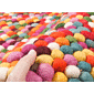 ручной работы из валяной шерсти MULTI MARBLE round КРУГ