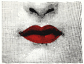 ручной работы LIPS 100% шерсть высокоплотный