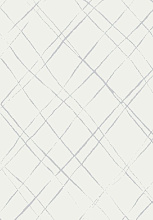 Ковер Ambiance 81253 White-Silver Скандинавский