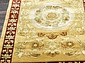 90 LINE WOOLEN HANDK-KNOTTED SHD-3 BEIGE-RED