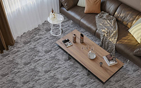 Ковровая Дорожка Рулоны обработанные Принт СИЛЬВА Серый