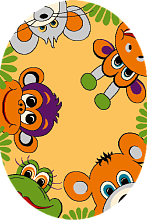 детский FUNKY TIG gold ОВАЛ