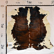 Меховой ковер-шкура ТРИКОЛОР BIG29