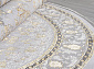 DELINA A051A LIGHT GREY SHRINK / DARK GREY SHRINK Овал