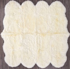 Ковер Овчина Sheepskin Sheepskin 195x190 белый