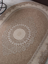 Ковер ARMINA 04076A BROWN / BROWN Овал