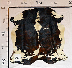 Меховой ковер-шкура ТРИКОЛОР BIG26