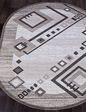 Ковер SILVER D188 GRAY Овал