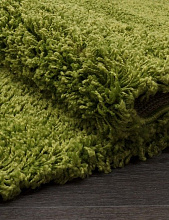 Ковер длинноворсовый SHAGGY ULTRA green ОВАЛ