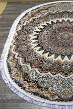 SHAHREZA D417 CREAM-NAVY Овал