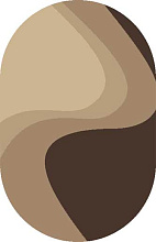 Ковер PLATINUM t616 BEIGE-BROWN Овал