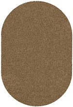 Ковер фризе JAZZY BASIC dark beige  ОВАЛ 