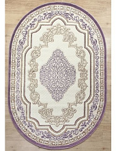 Ковер OLYMP 9027A BEIGE / LILAC Овал
