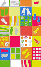 Детский 3D ковер КИНДЕР Footprints 50860