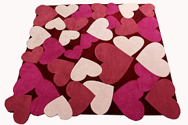 Детский ковер Сердечки