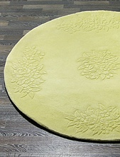 Ковер 90 LINE WOOLEN HANDK-KNOTTED 7006 CREAM Круг