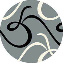 Ковер VISION DELUXE V803 GRAY Круг