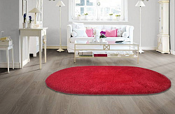 Ковер шегги MICRO-FIBER Red ОВАЛ