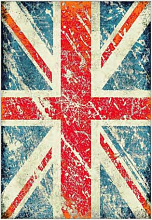 Ковер фризе  БРИТАНСКИЙ ФЛАГ MANGO 11197-140