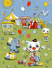Детский ковер для малыша PTT Sorona JOYFUL KIDS Circus