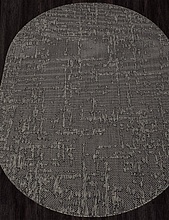 Ковер-циновка KAIR S136 BLACK-GRAY Овал