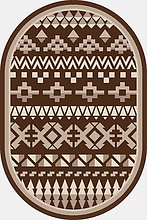 Ковер-циновка NOVARO 941-91 ОВАЛ