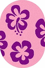 COMFORT SHAGGY 2 s605 PINK-PURPLE Овал