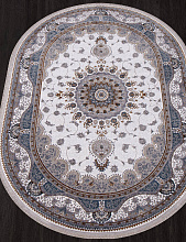 Ковер CASABLANKA 9733A WHITE / WHITE Овал